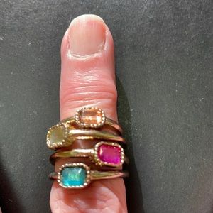 Goldtone Stack Rings